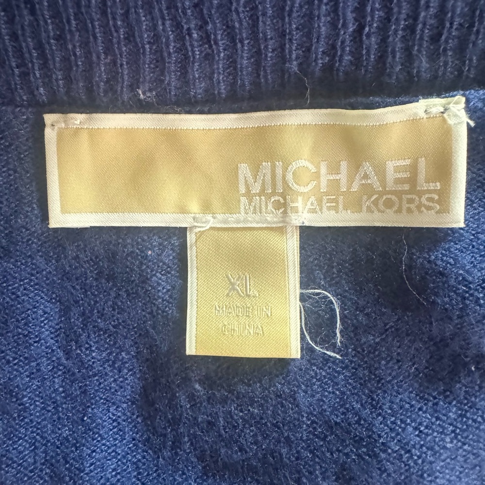 Michael Kors Navy Jeweled Sweater